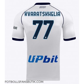 SSC Napoli Khvicha Kvaratskhelia #77 Replika Bortatröja 2023-24 Kortärmad